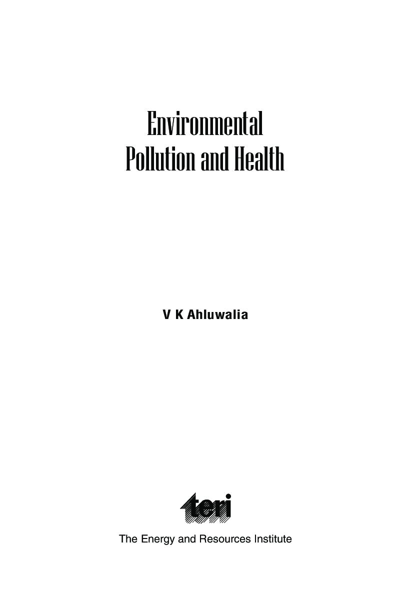 Environmental Pollution and Health  - Page 4