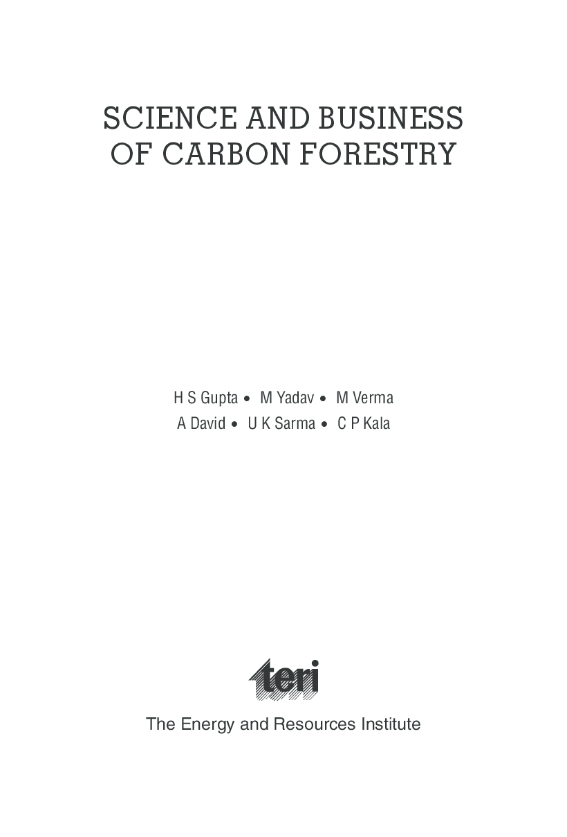 Science and Business of Carbon Forestry  - Page 4