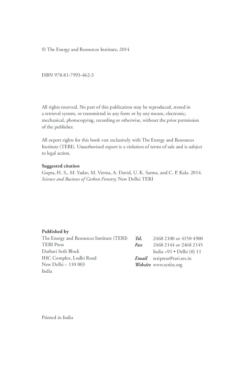 Science and Business of Carbon Forestry  - Page 5