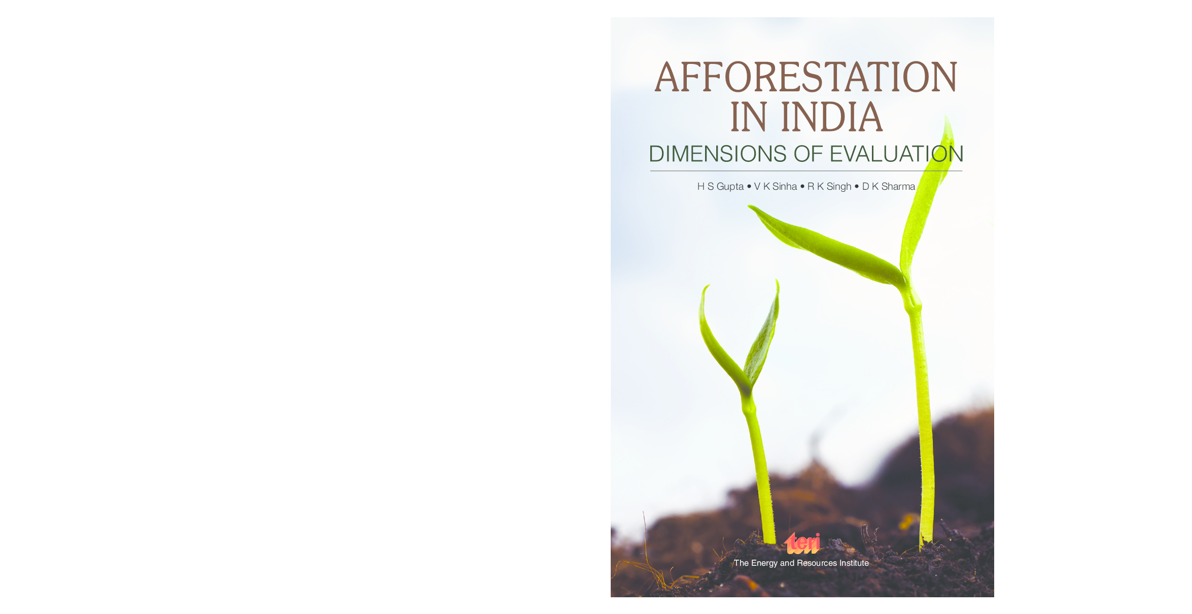 Afforestation in India : dimensions of evaluation - Page 1