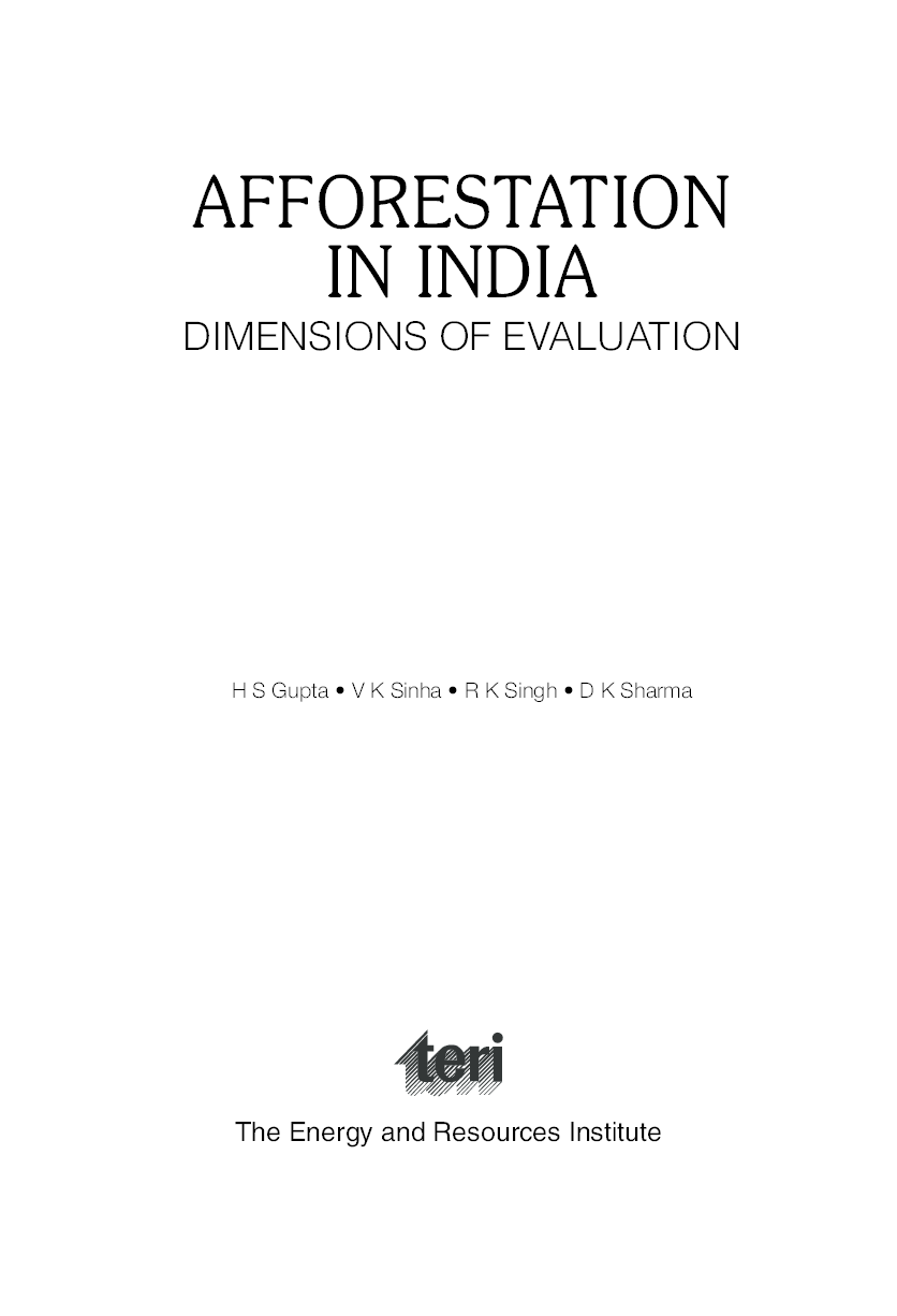 Afforestation in India : dimensions of evaluation - Page 4