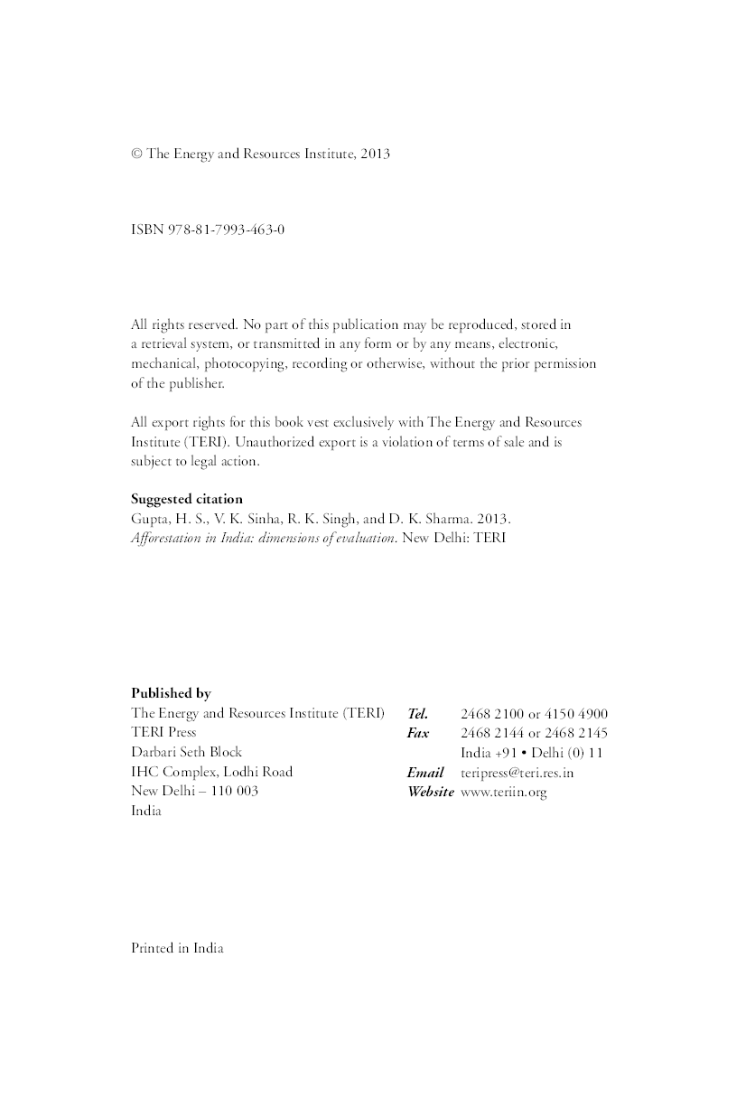 Afforestation in India : dimensions of evaluation - Page 5