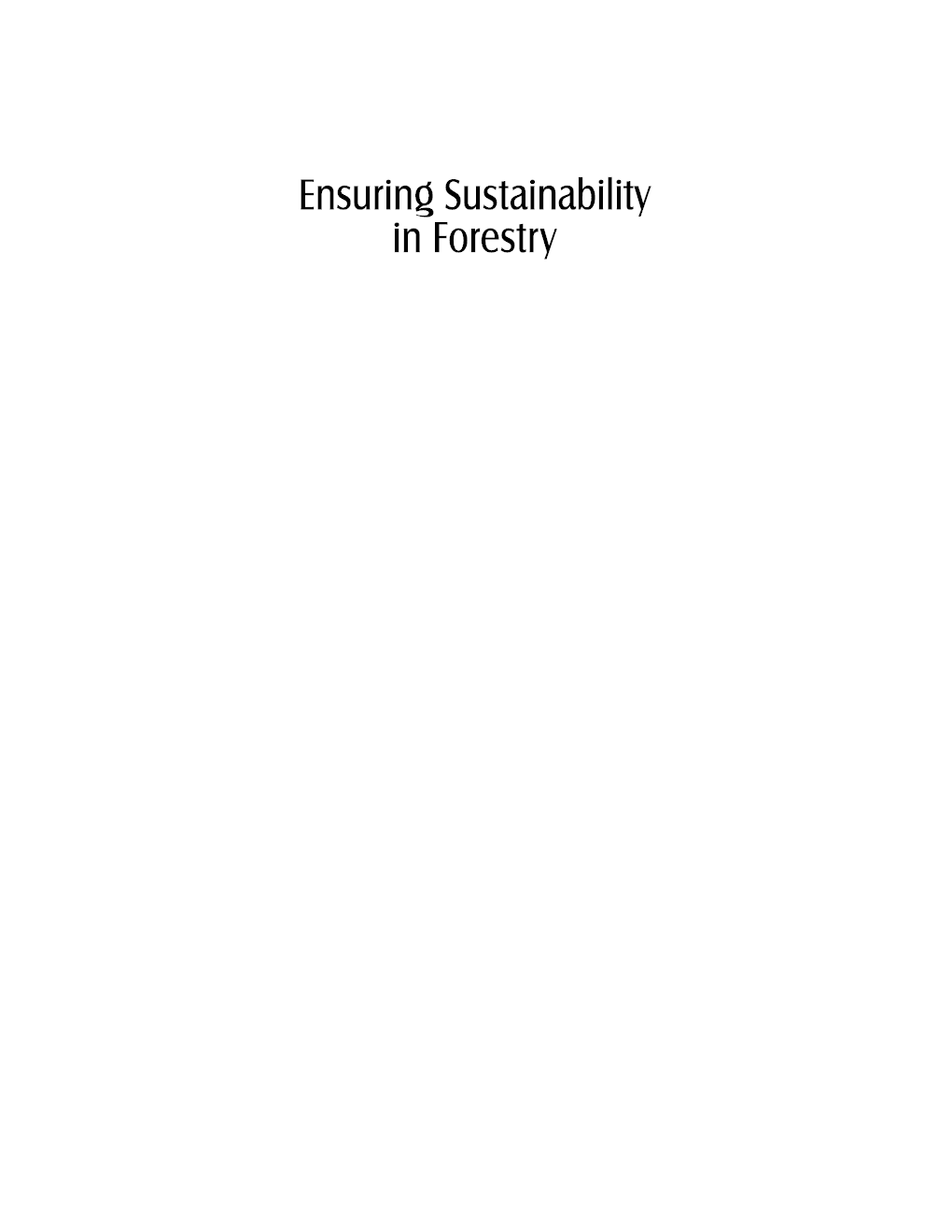 Ensuring Sustainability in Forestry: certification of forests - Page 2