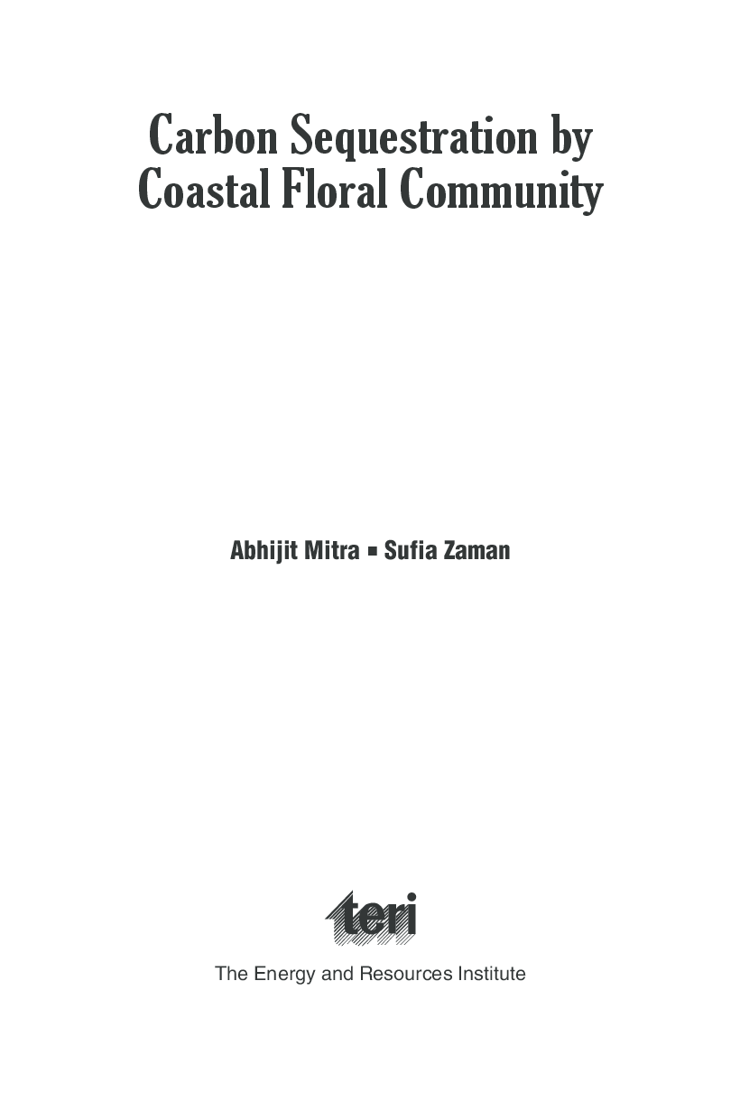 Carbon Sequestration by Coastal Floral Community: A ground zero observation on blue carbon - Page 4