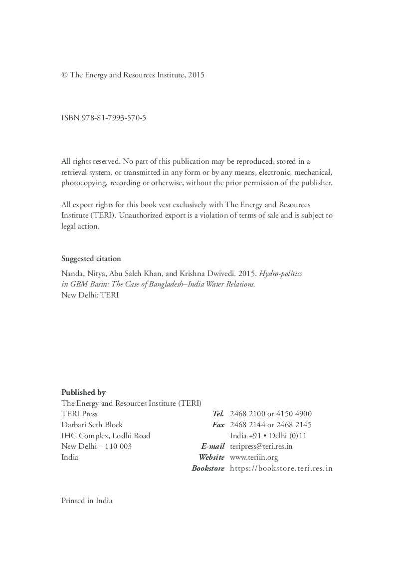 Hydro-politics in GBM Basin: the case of Bangladesh-India water relations - Page 5