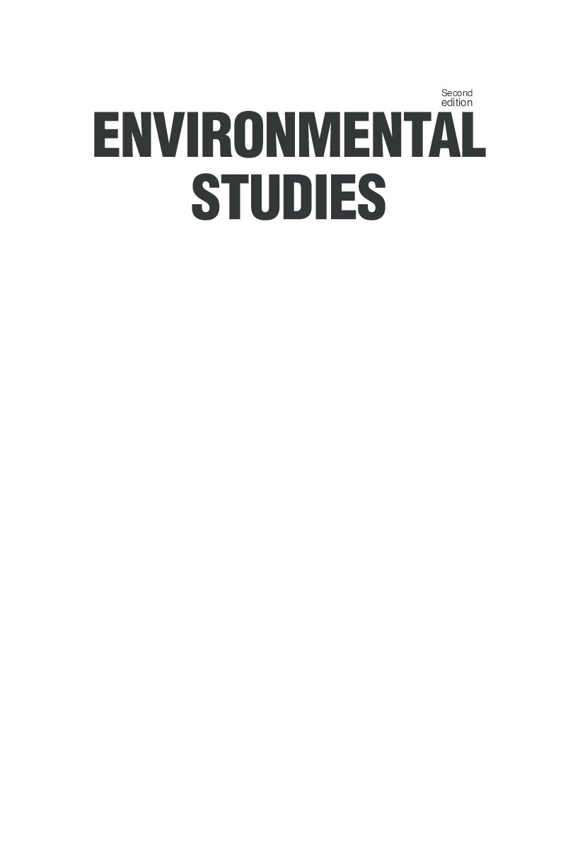 Environmental Studies: basic concepts, Second Edition - Page 2