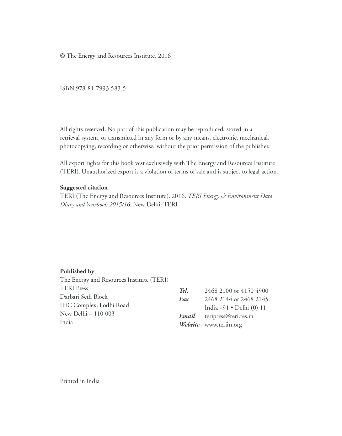 TERI Energy & Environment Data Diary and Yearbook (TEDDY) 2015/16: with Archives in Excel since 2000 - Page 5