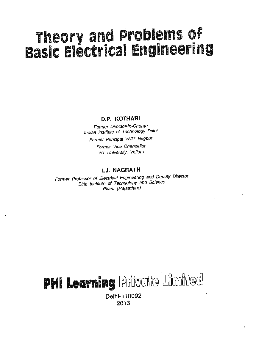 Theory And Problems Of Basic Electrical Engineering - Page 2