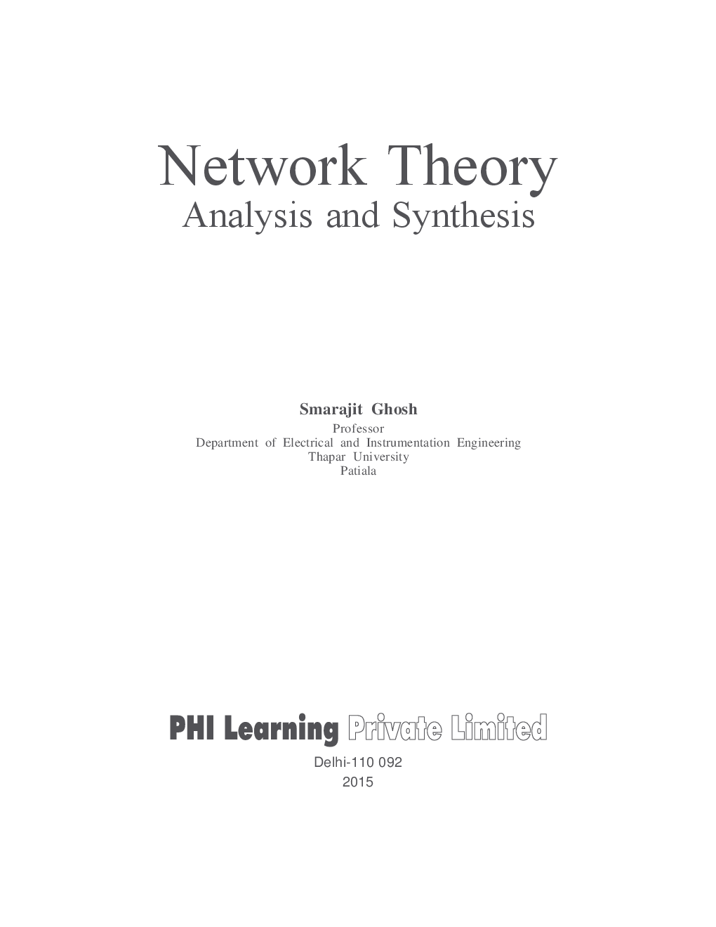 Download Network Theory Analysis and Synthesis PDF Online 2022