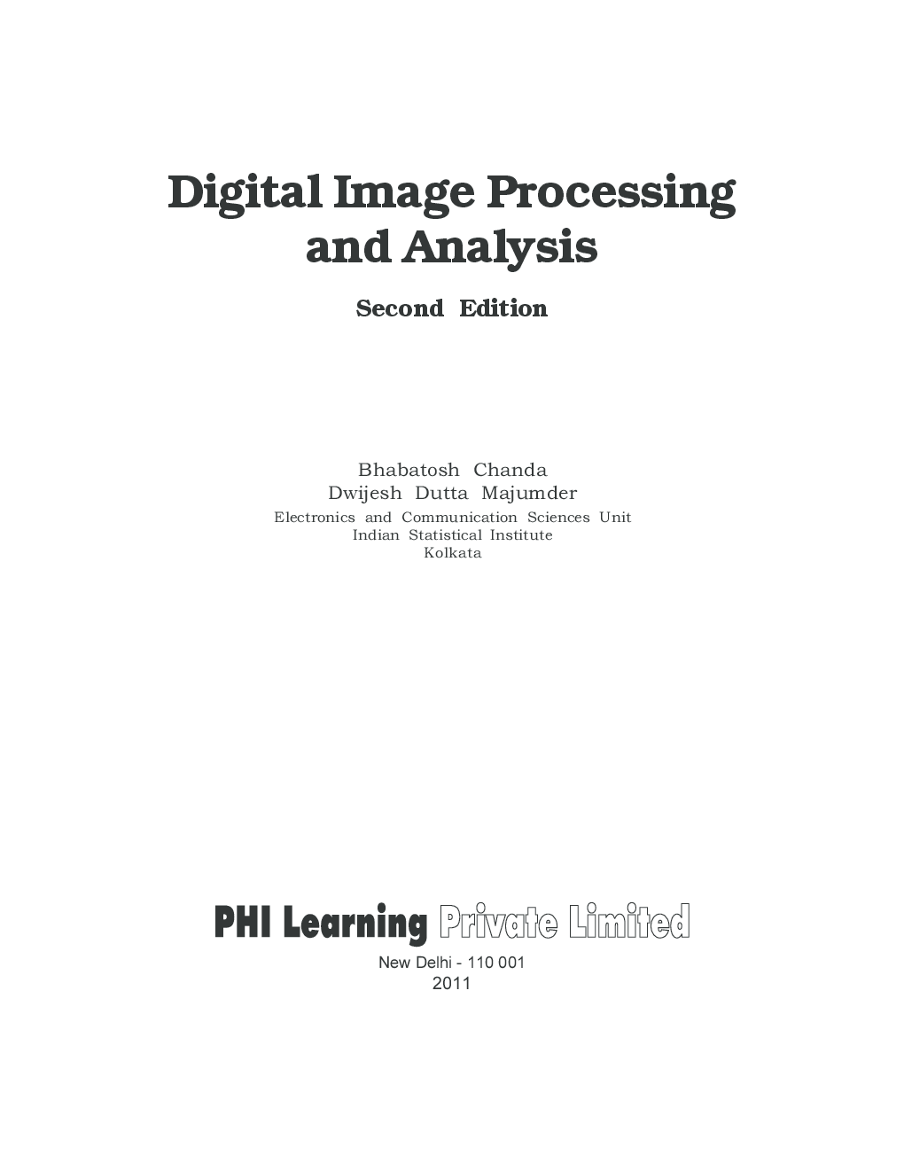 Digital Image Processing And Analysis - Page 4