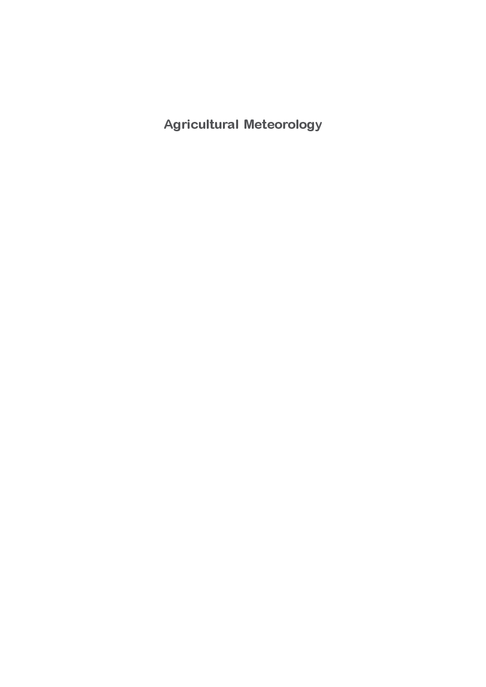 Agricultural Meteorology - Page 2