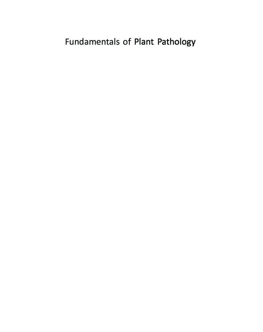 Fundamentals Of Plant Pathology - Page 2