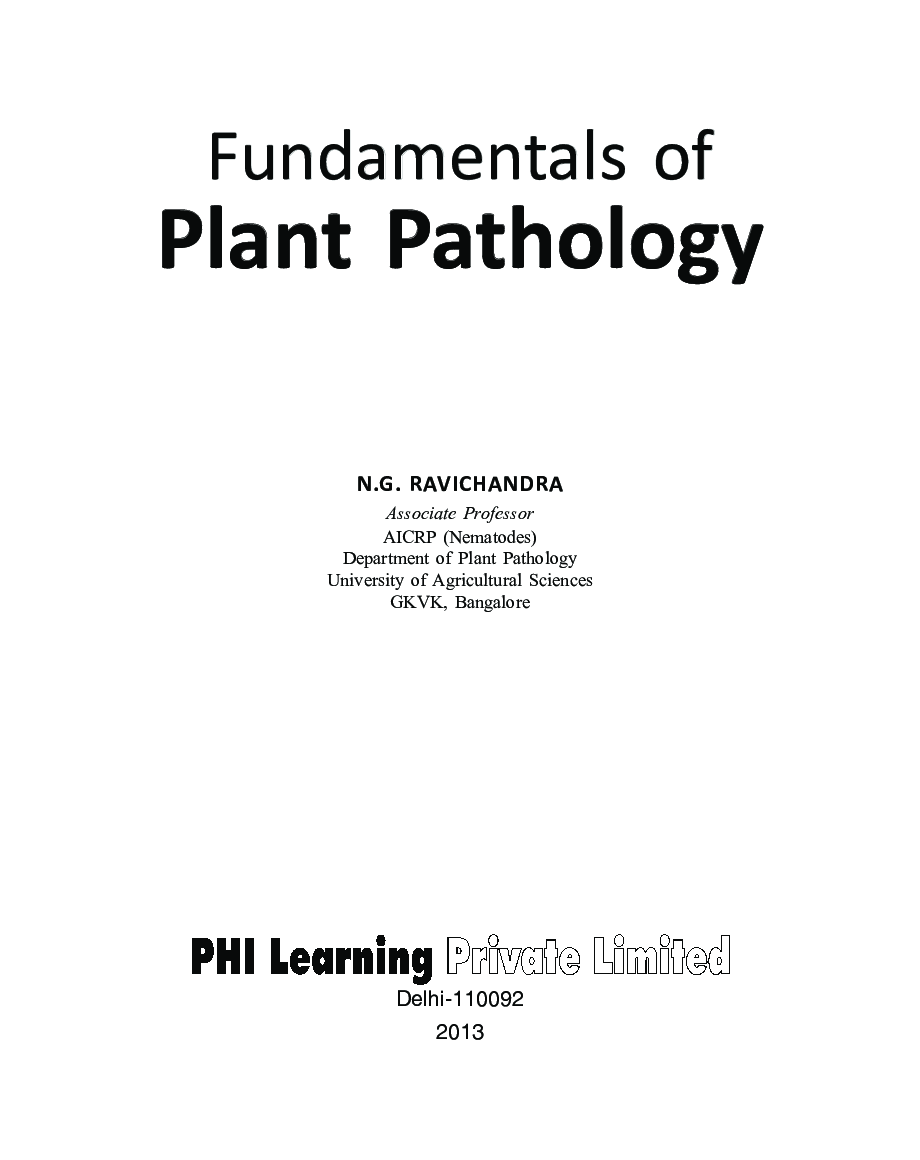 Fundamentals Of Plant Pathology - Page 4