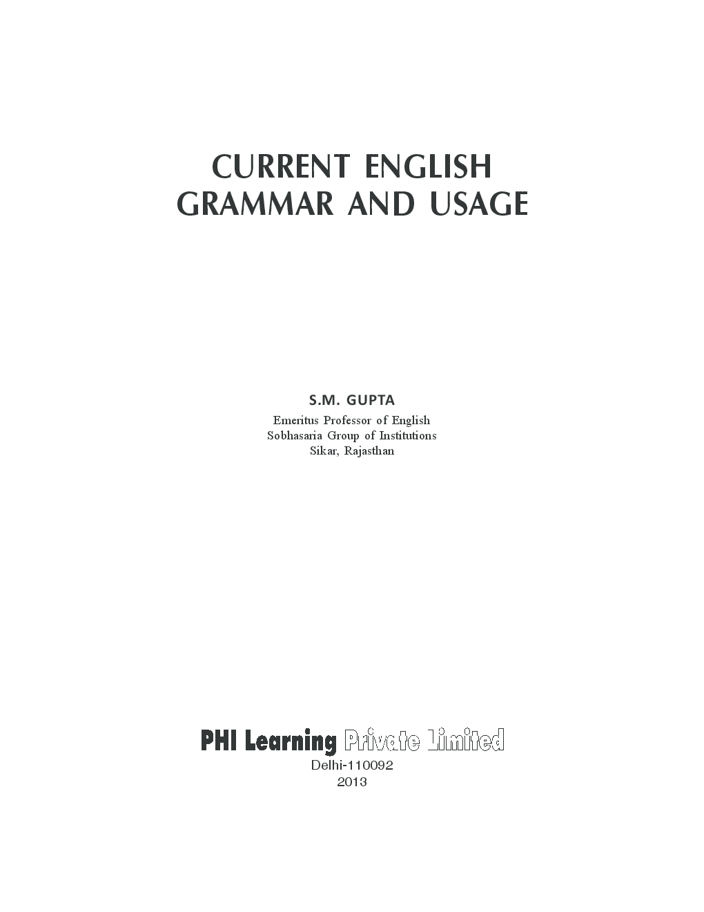Current English Grammar And Usage - Page 4
