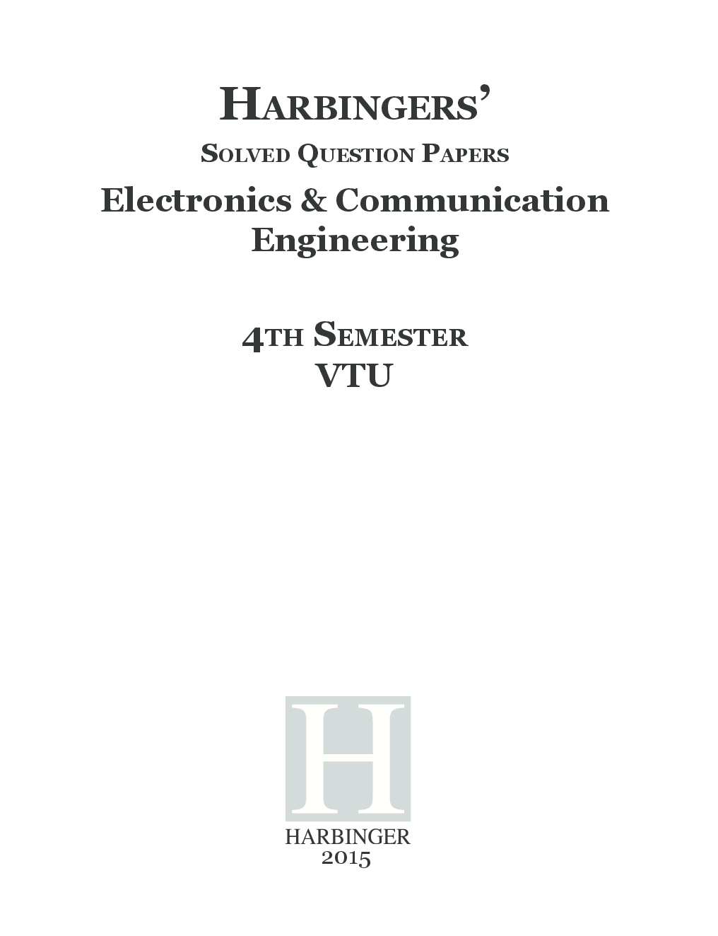 Harbingers Solved Question Papers Electronics And Communication Engineering 4th Semester VTU 2015 - Page 3