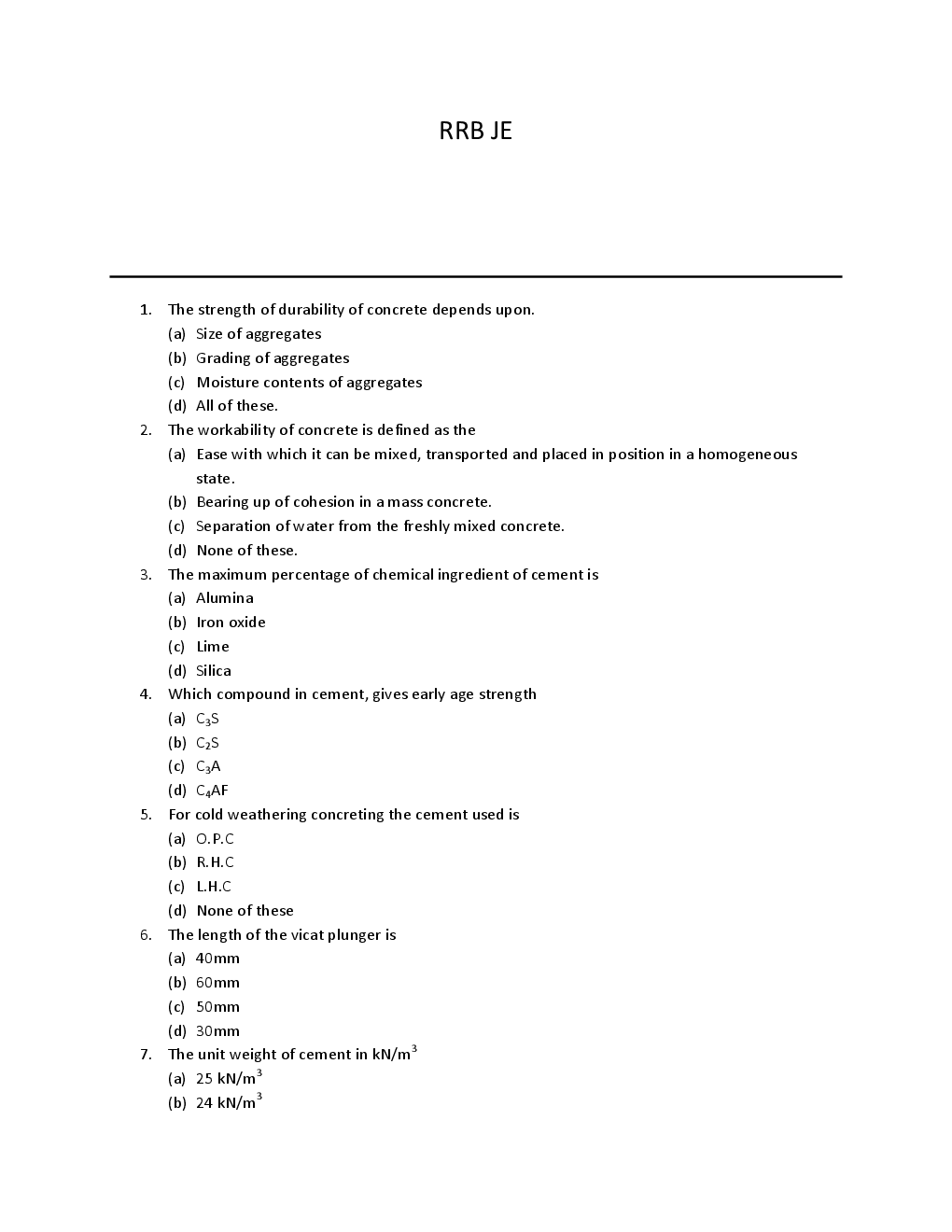 Railway Recruitment Board Junior Engineer 2016 Previous Year Question Papers And Mock Test - Page 2