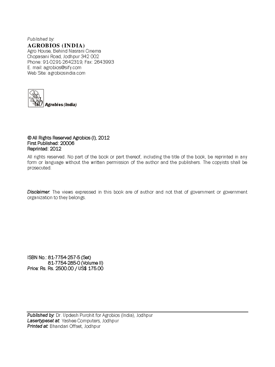 Advances in Seed Science and Technology (Vol 2) : Quality Seed Production in Vegetable Crops - Page 4