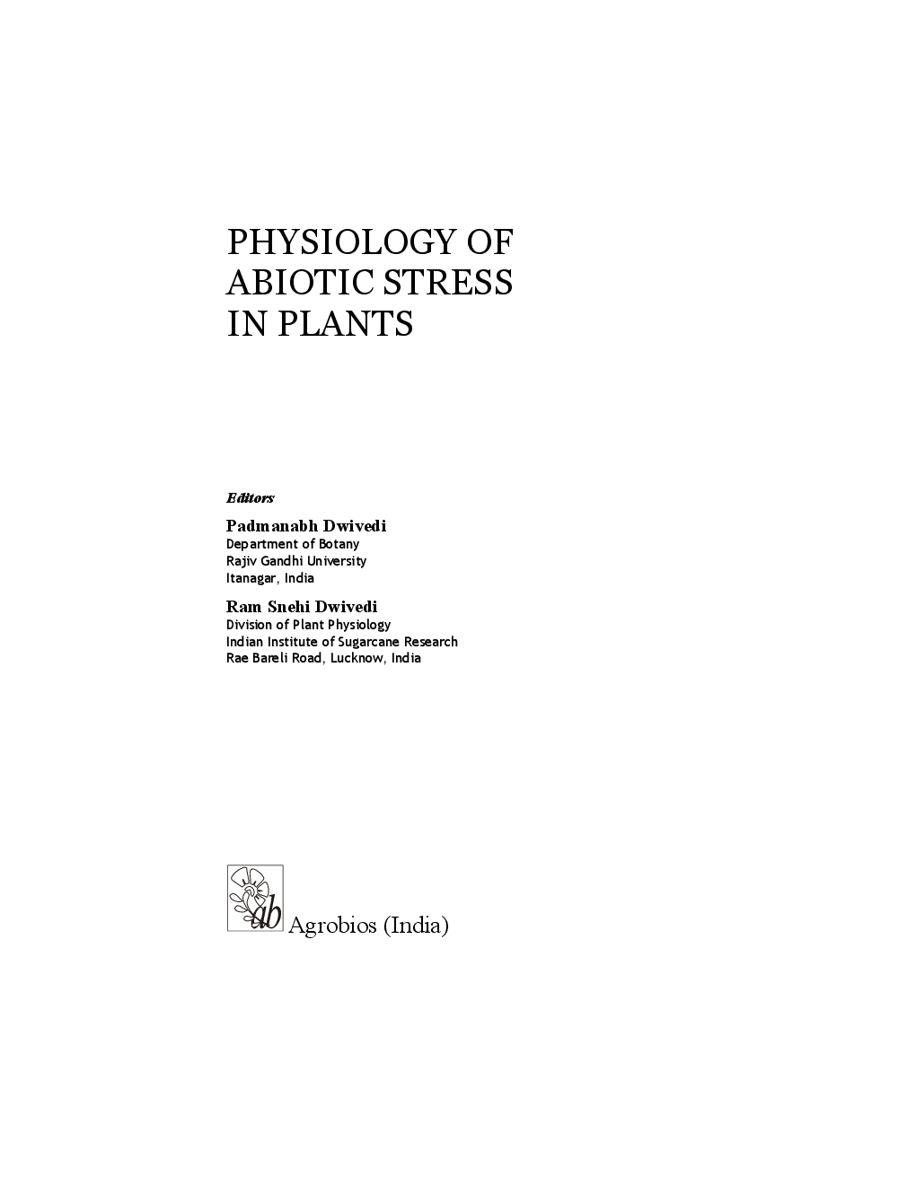 Physiology Of Abiotic Stress In Plants - Page 2