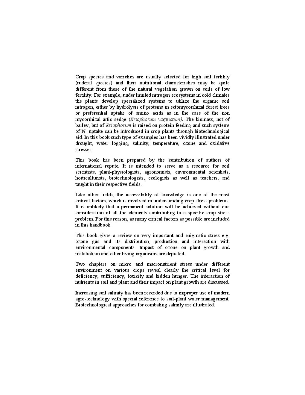 Physiology Of Abiotic Stress In Plants - Page 5