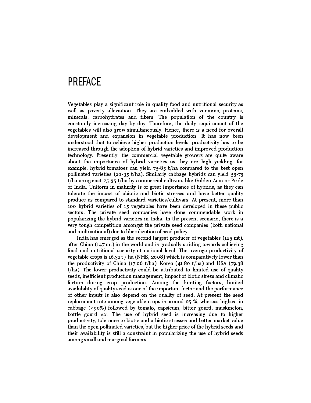 Vegetable Hybrid Seed Production And Management - Page 5