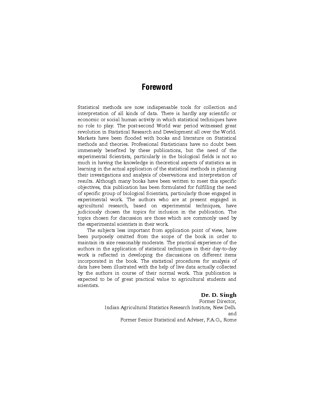 Agricultural Statistics : Techniques and Procedures - Page 4