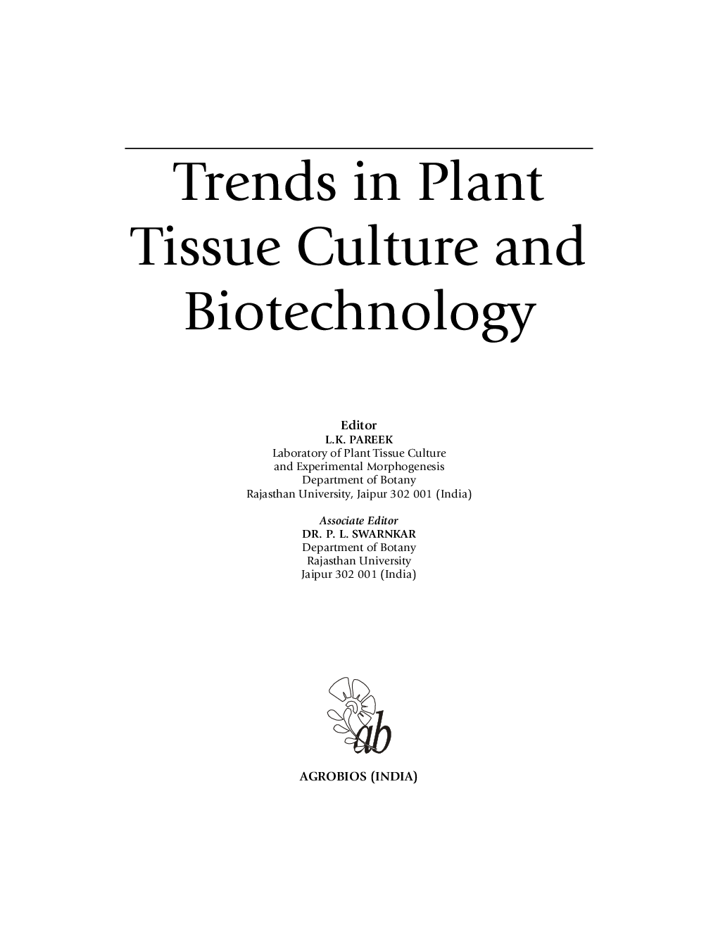 Trends In Plant Tissue Culture and Biotechnology - Page 2