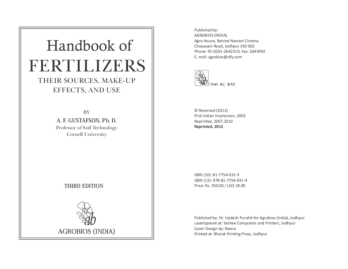 Handbook of Fertilizers - Page 4