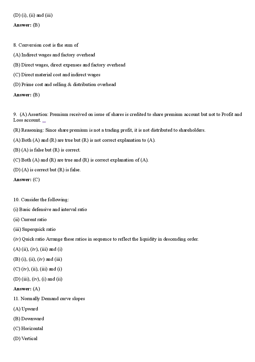 CBSE UGC NET Previous Year 2012-13 Solved Question Paper Commerce Paper-II(June-Dec) - Page 4