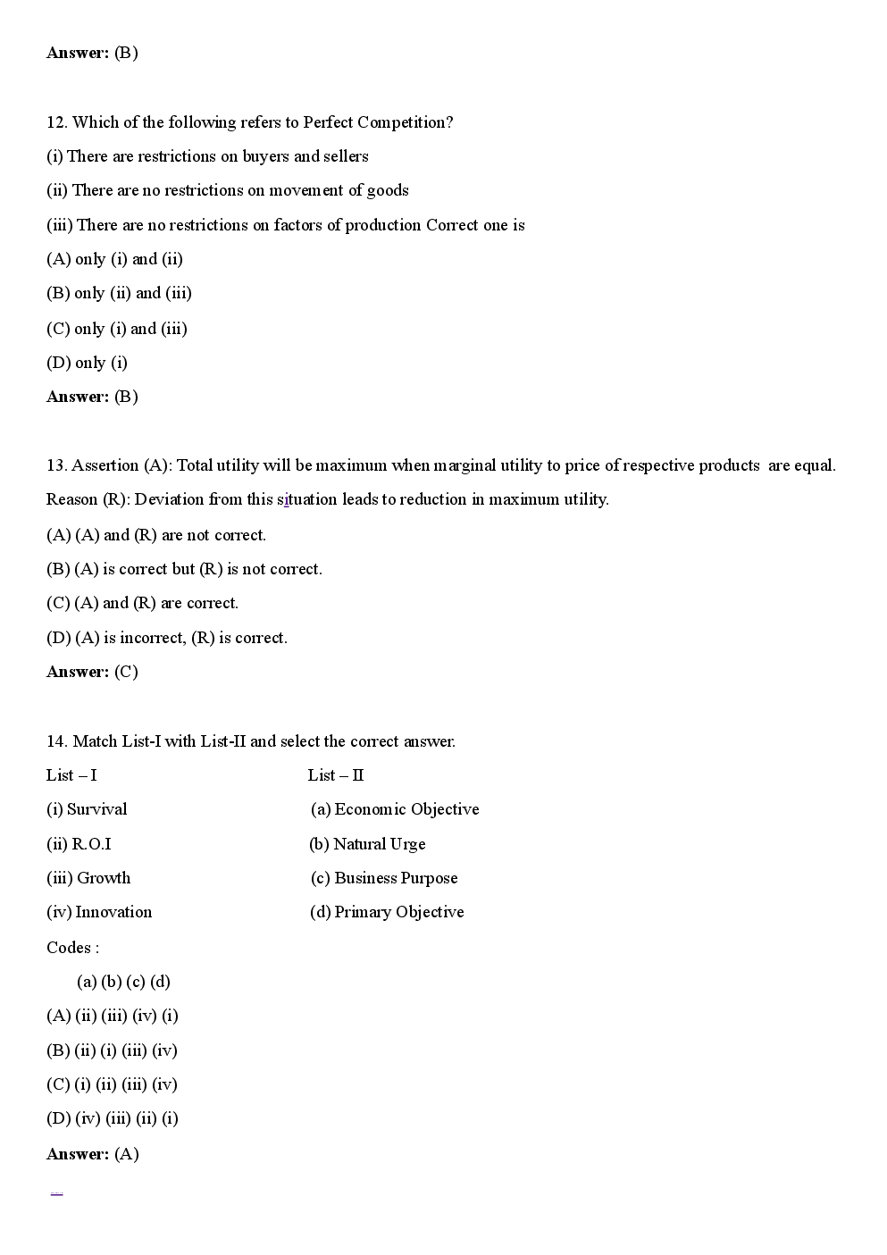 CBSE UGC NET Previous Year 2012-13 Solved Question Paper Commerce Paper-II(June-Dec) - Page 5