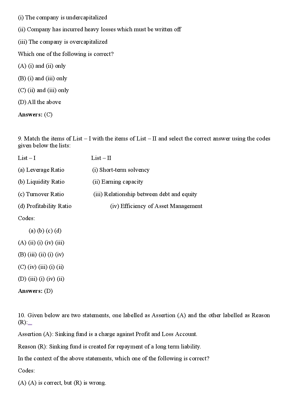 CBSE NET Previous Year 2012-13 Solved Question Paper Commerce Paper-III(June-Dec) - Page 4