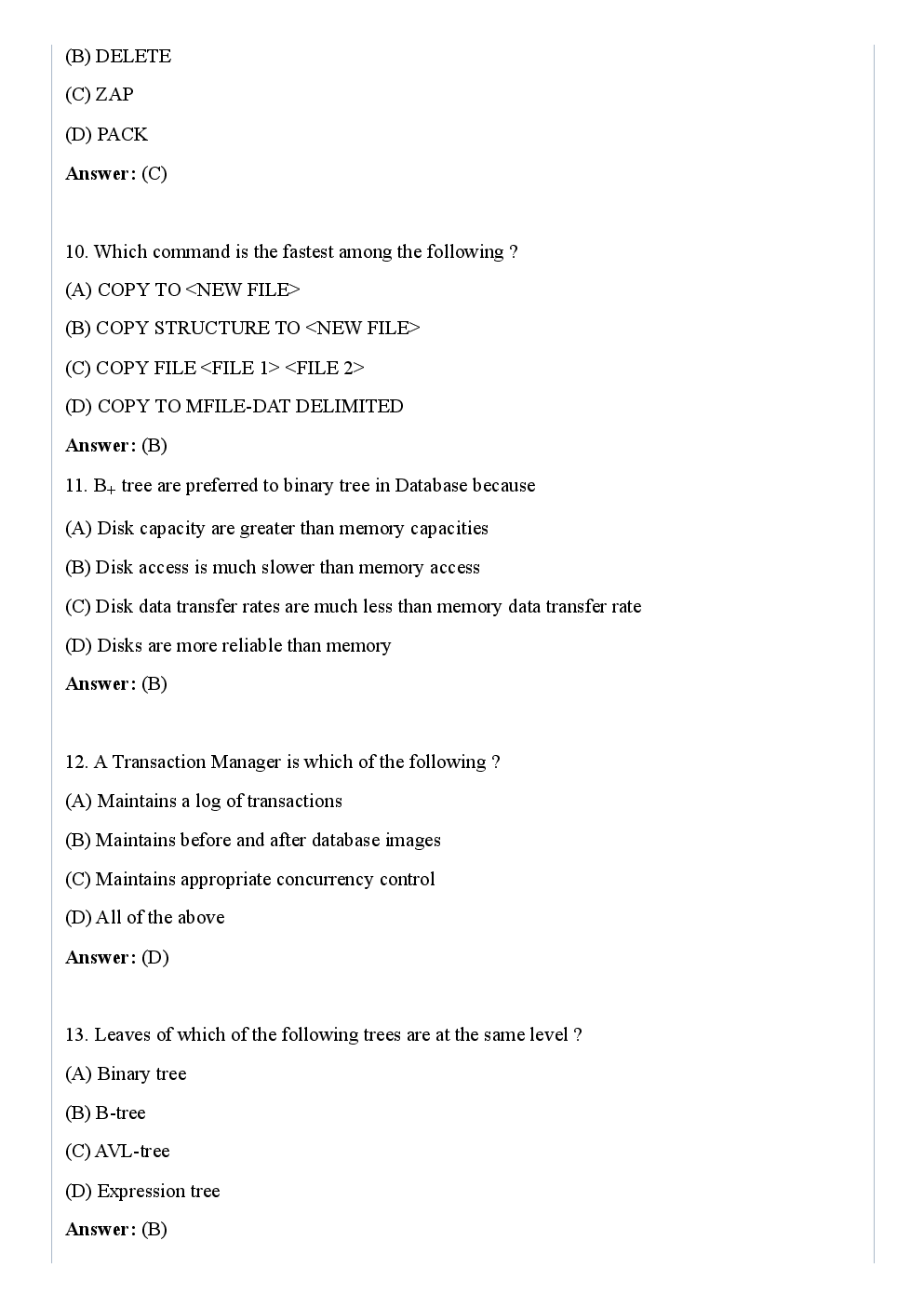 CBSE NET Previous Year 2012-13 Solved Question Paper Computer-Science Paper-II(June-Dec) - Page 4