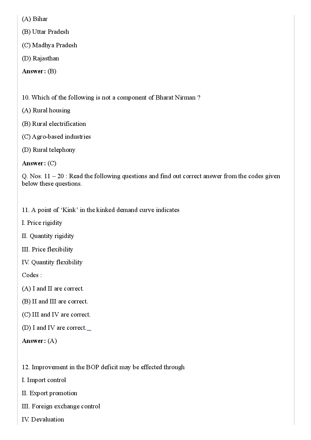 CBSE NET Previous Year 2012-13 Solved Question Paper Economics Paper-II (June-Dec) - Page 4