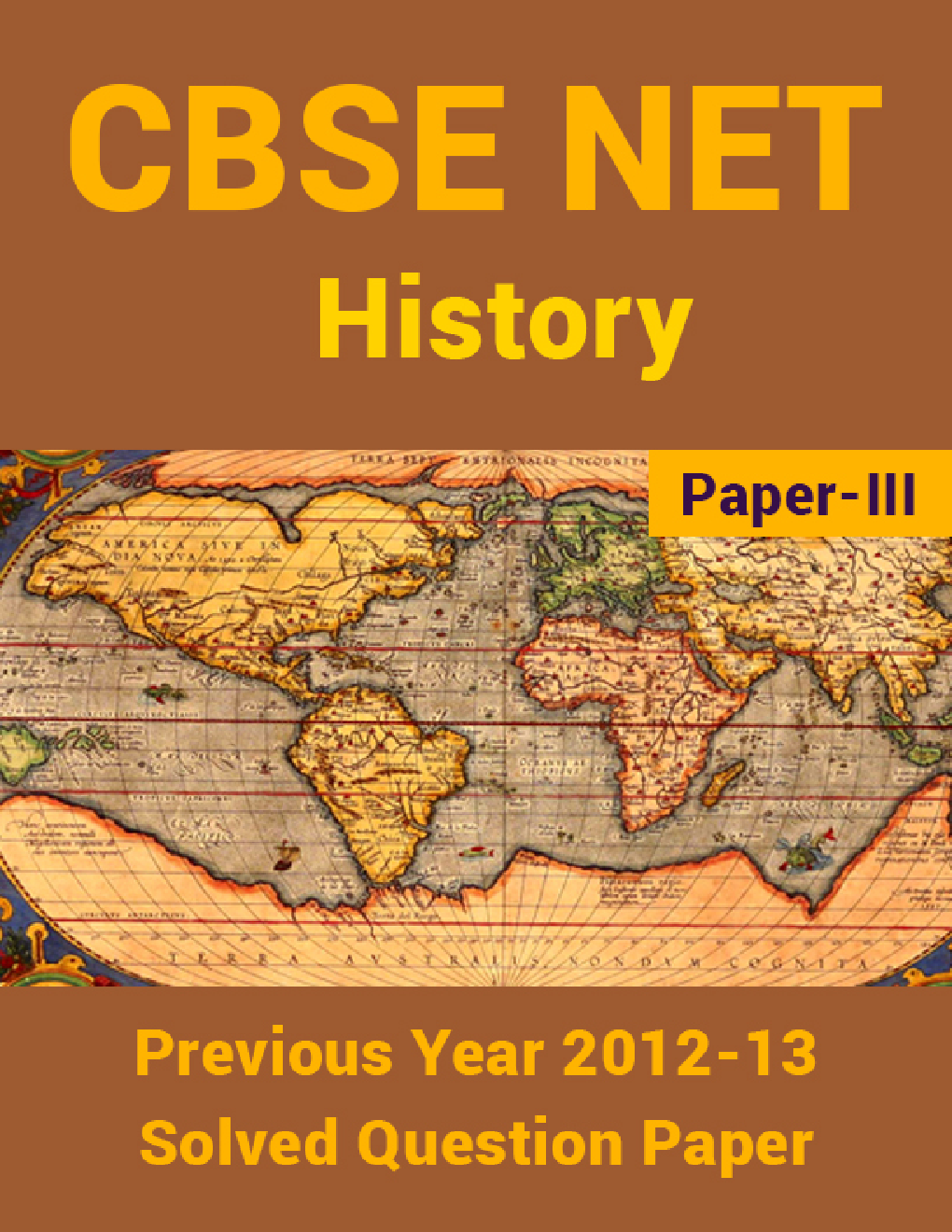 CBSE NET Previous Year 2012-13 Solved Question Paper History Paper-III(June-Dec) - Page 1