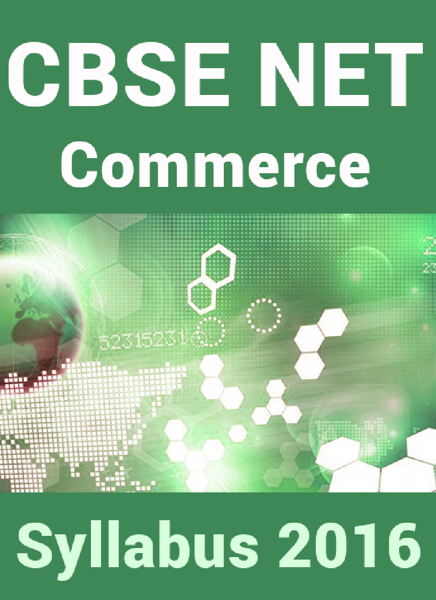 CBSE NET Commerce Syllabus 2016 - Page 1