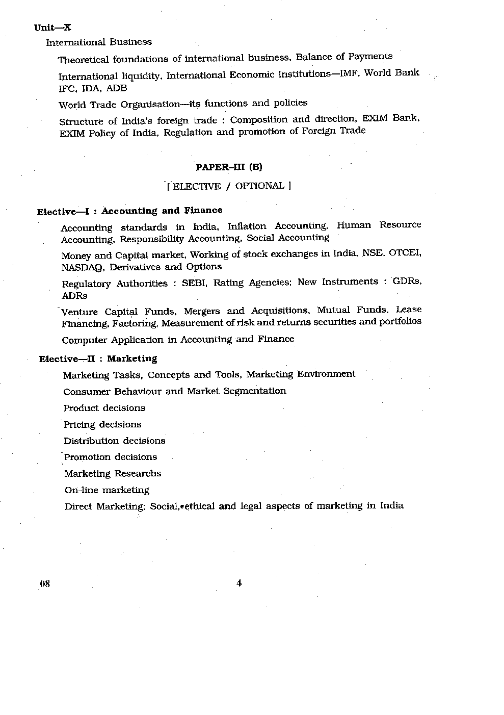 CBSE NET Commerce Syllabus 2016 - Page 5