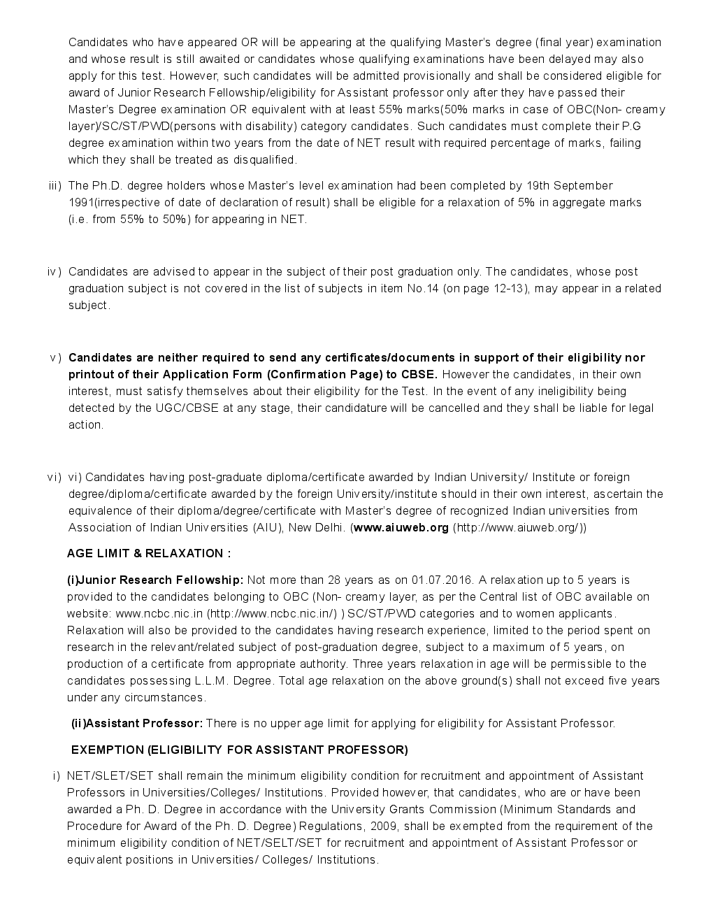 CBSE UGC NET Information Bulletin 2017 - Page 5