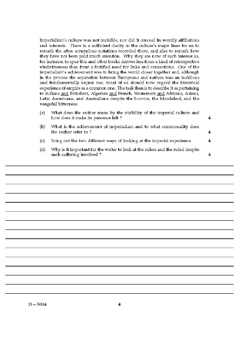 CBSE UGC NET Unsolved Previous Year Question Papers English Paper-III (2004-15) - Page 4