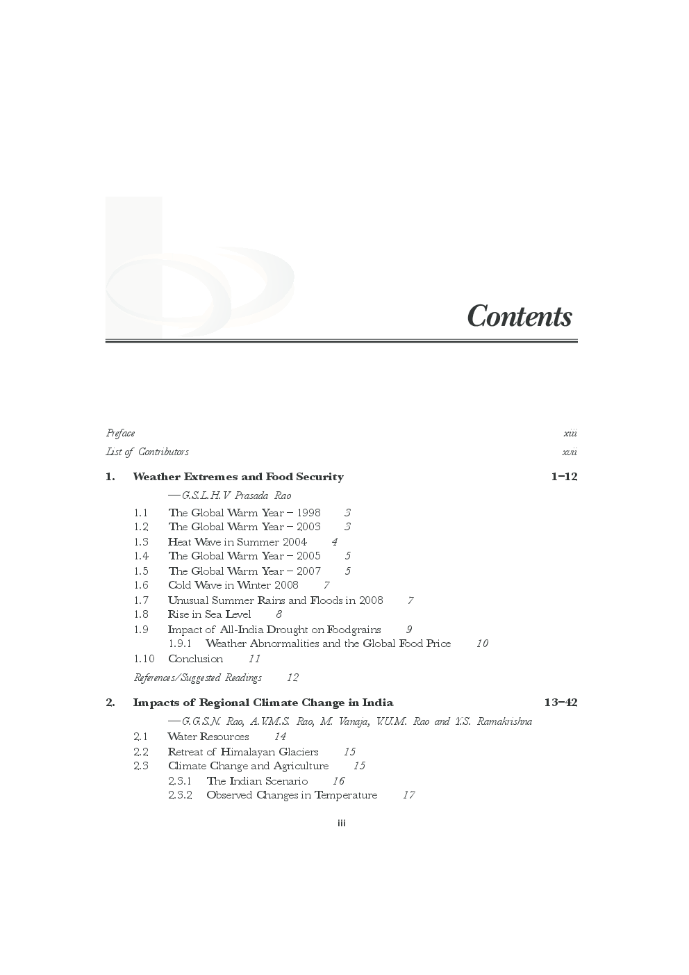 Climate Change And Agriculture Over India - Page 4