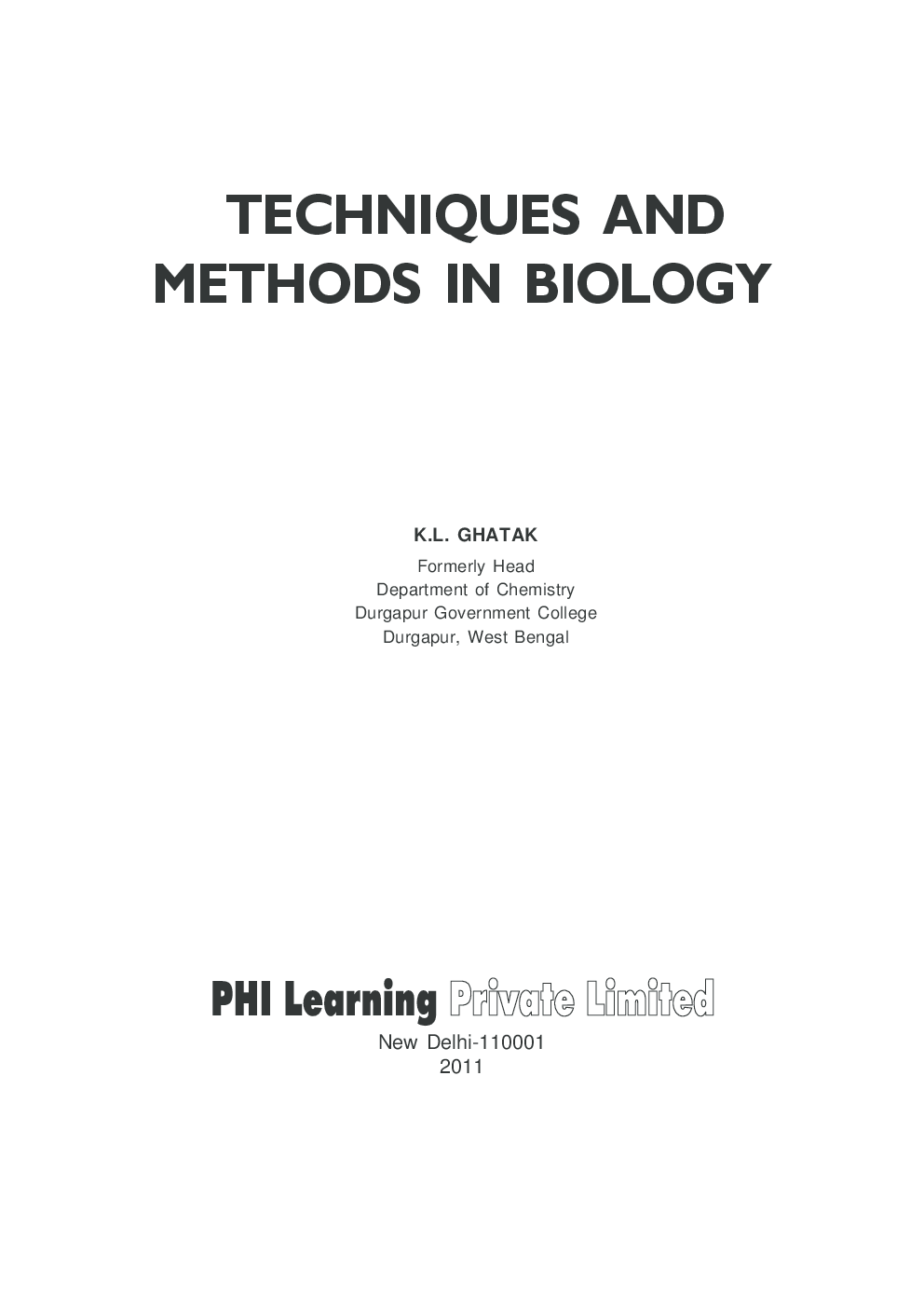Techniques And Methods In Biology - Page 2