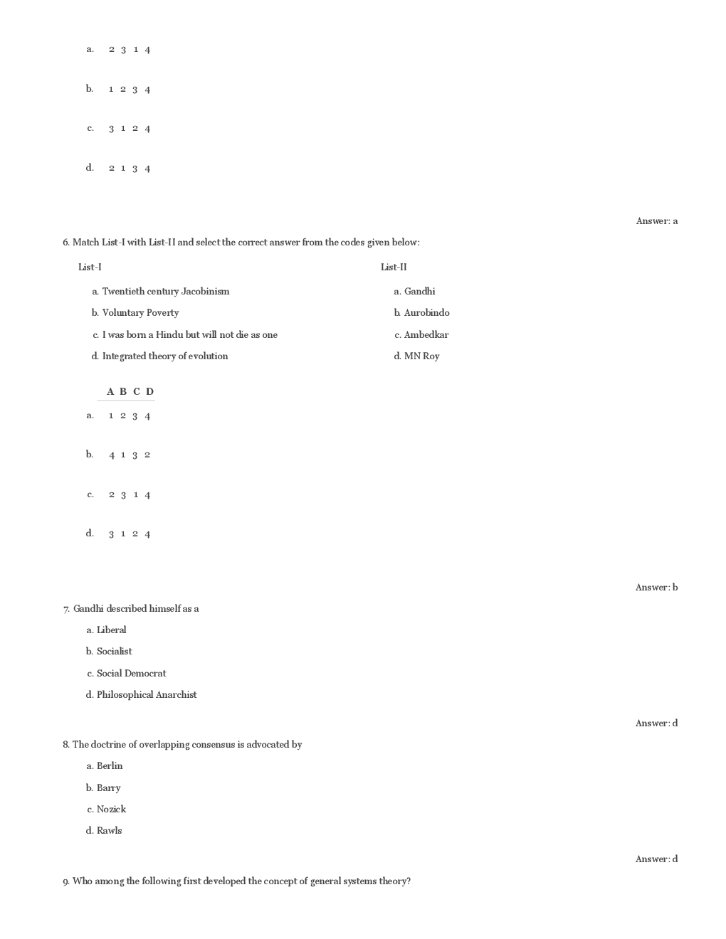 CBSE UGC NET Previous Year 2012-13 Solved Question Paper Political Science Paper-II(June-Dec) - Page 3
