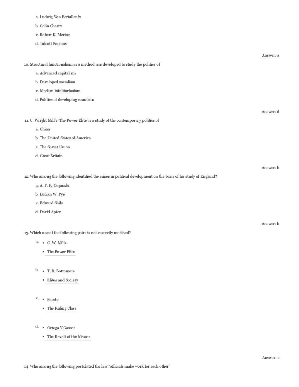 CBSE UGC NET Previous Year 2012-13 Solved Question Paper Political Science Paper-II(June-Dec) - Page 4