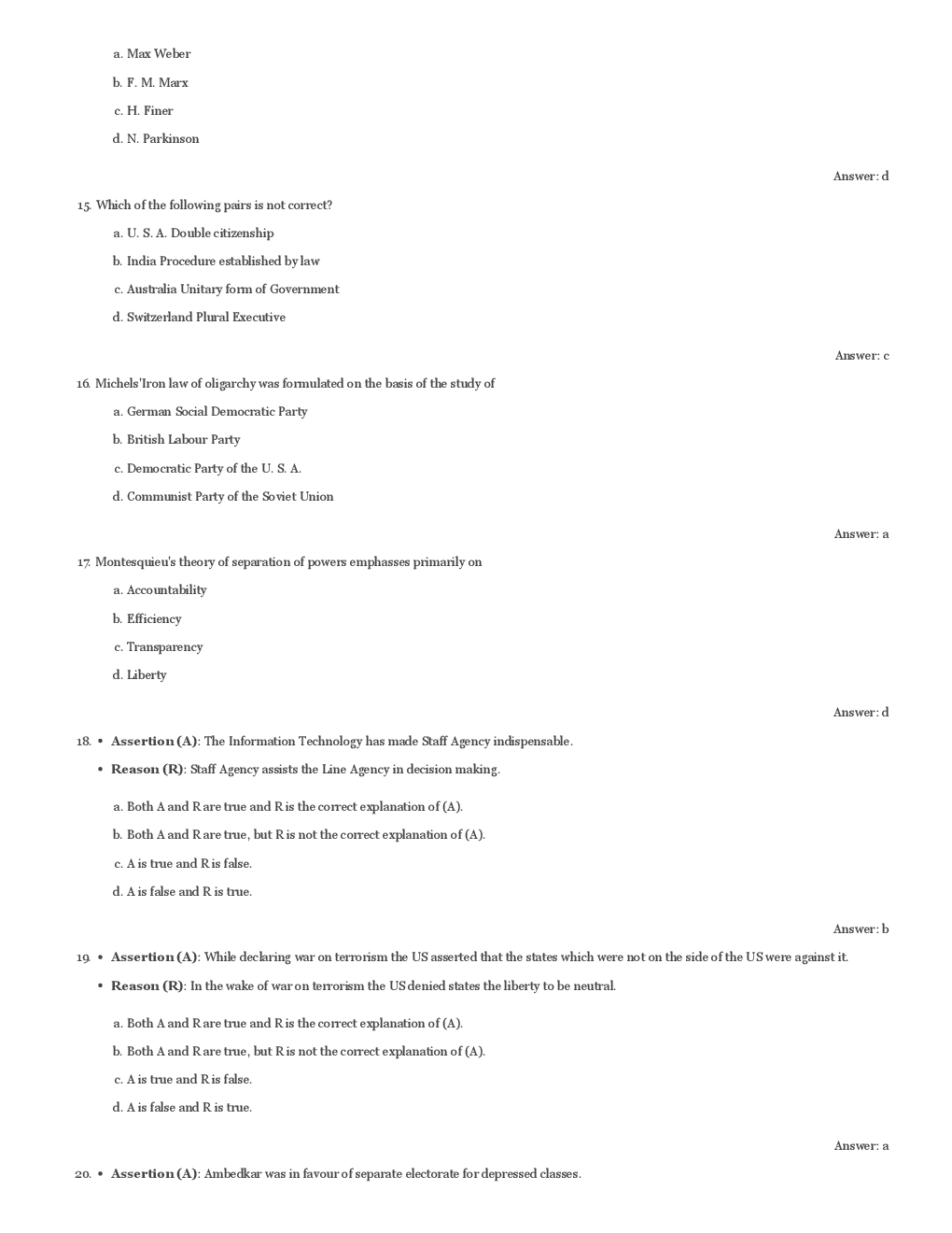 CBSE UGC NET Previous Year 2012-13 Solved Question Paper Political Science Paper-II(June-Dec) - Page 5