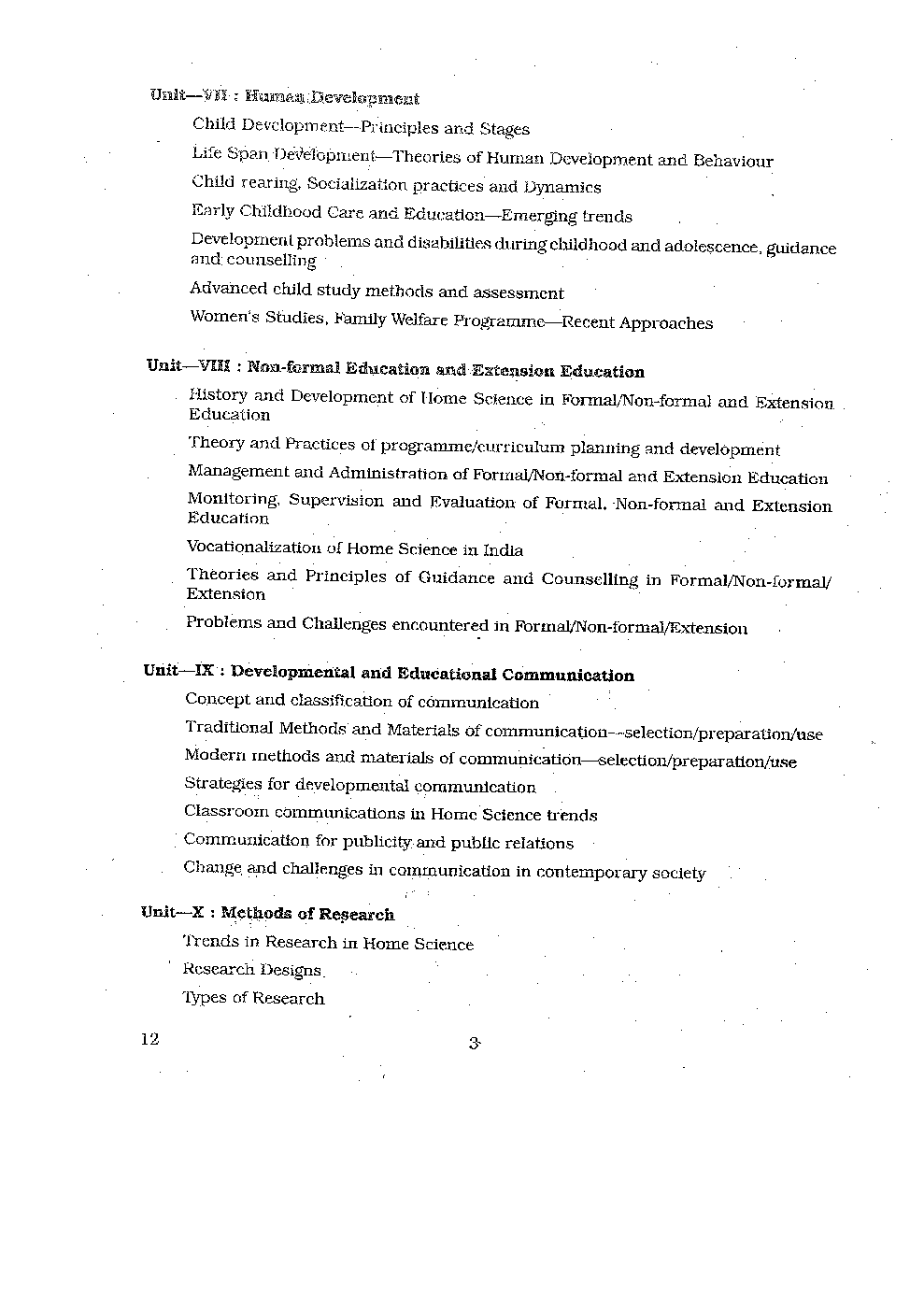 CBSE UGC NET Home Science Syllabus 2016 - Page 4