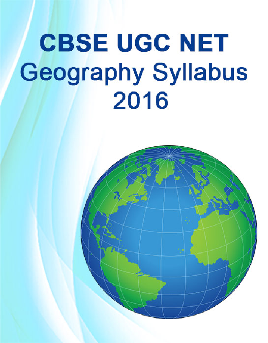 CBSE UGC NET Geography Syllabus 2016 - Page 1