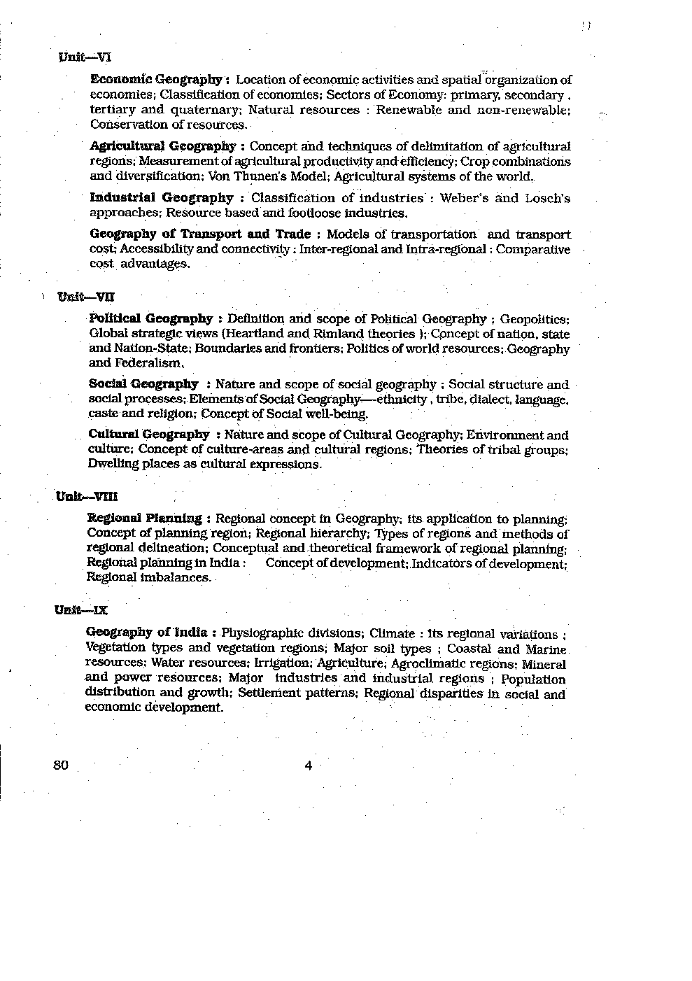 CBSE UGC NET Geography Syllabus 2016 - Page 5