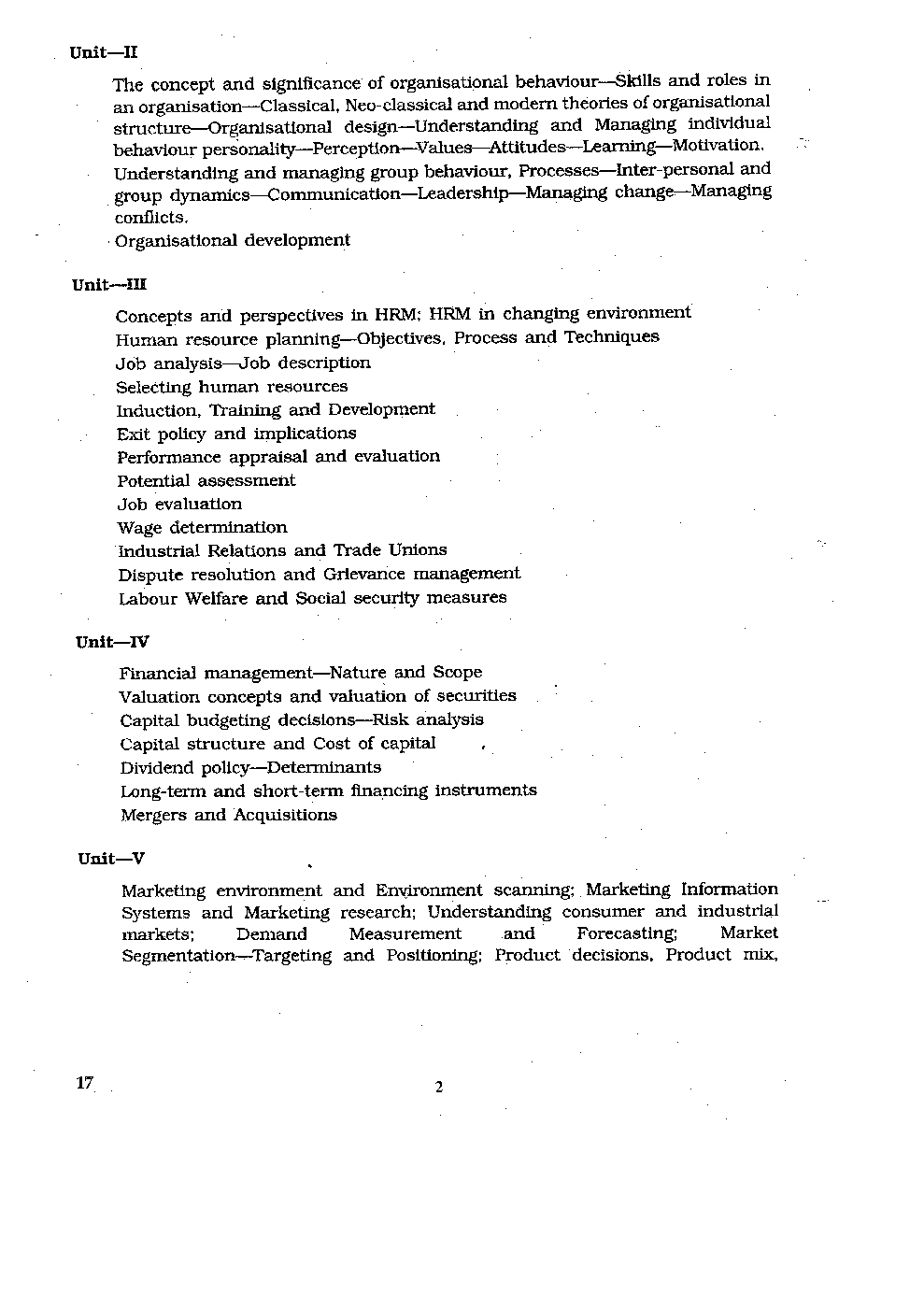 CBSE UGC NET Management Syllabus 2016 - Page 3