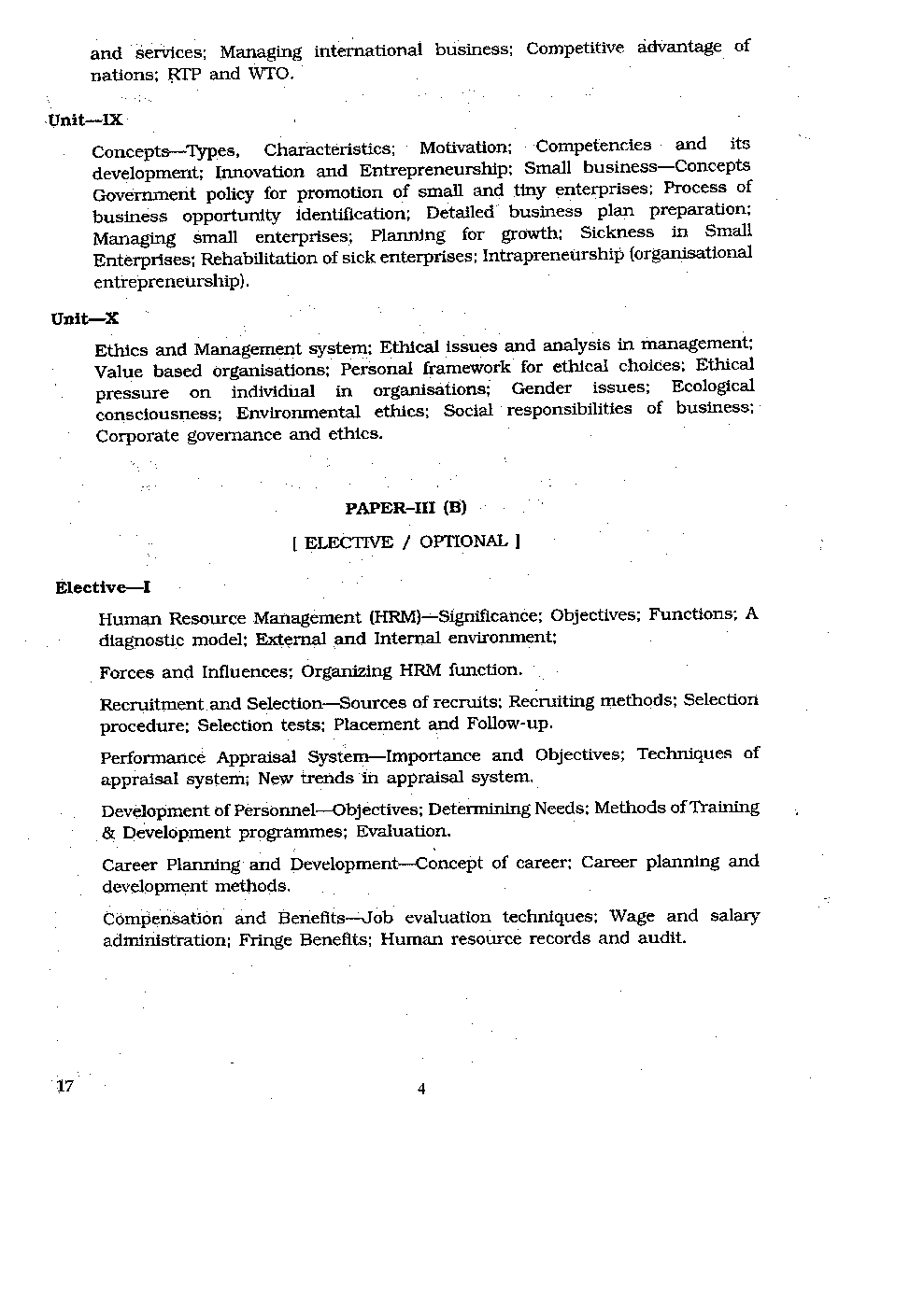 CBSE UGC NET Management Syllabus 2016 - Page 5