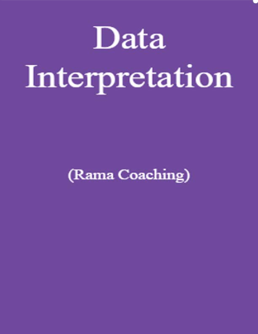 Data Interpretation (Rama Coaching) - Page 1