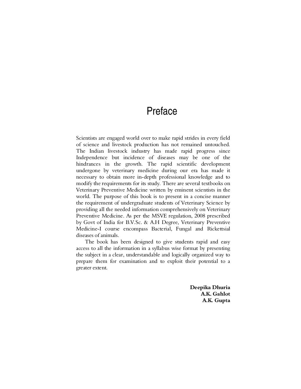 Veterinary Preventive Medicine : Bacterial, Fungal and Rickettsial Diseases - Page 5