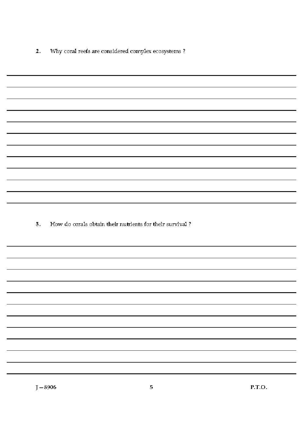 CBSE UGC NET Previous Year 2004-2015 Unsolved Question Paper Environmental Science Paper-III (June-Dec)  - Page 5